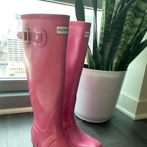 Hunter rare pink Women’s Rain boots
